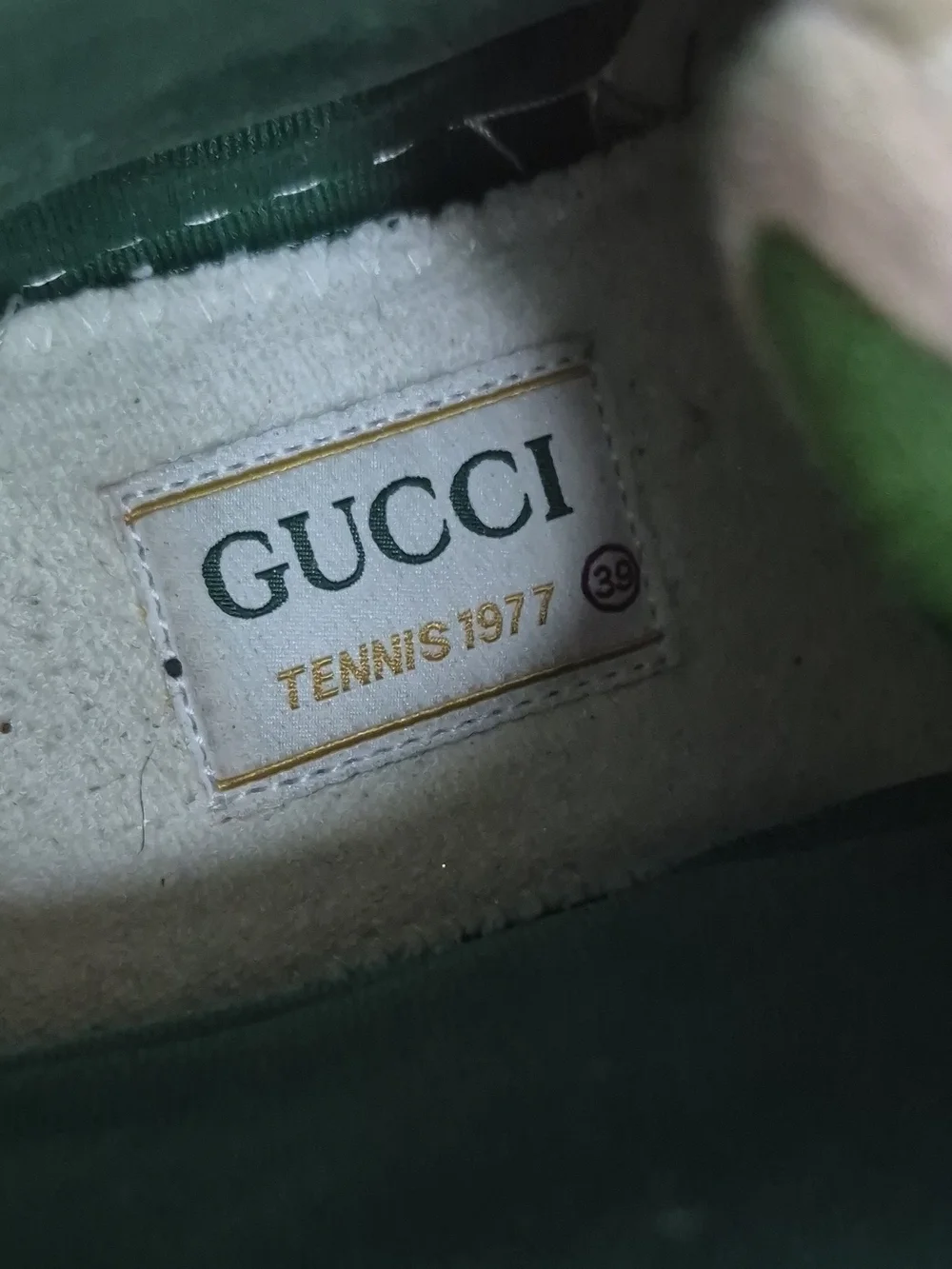 Gucci Green GG Canvas High-Top Sneakers Size 39